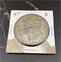 1921 D Morgan Silver Dollar - Excellent Condition