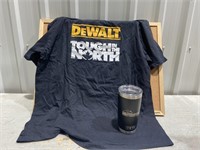XL Dewalt T-Shirt and Yeti Cup Value $75