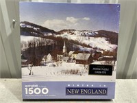 Winter in New England 1500 piece puzzle Value $30