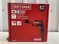 Craftsman 7 amp corded drill 3/8"/10mm Value $80