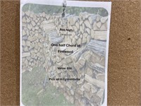 One Half Cord Of Firewood Value $50