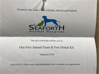One Free Annual Exam & Dental Kit Value $129