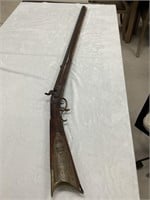 Ornate NC estate long rifle with patch box