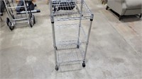 Rolling shelving unit