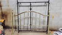 Brass headboard and bed frame