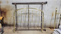 Brass headboard and bed frame