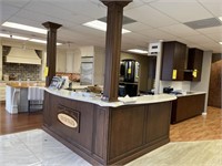 RECEPTION AREA CABINETS WITH TOPS (QUARTZ) WITH 2