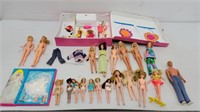 Lot of Barbie and Barbie style dolls & accessories