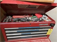 TOOL BOXES WITH CONTENTS - WRENCHES, SOCKET SET, P