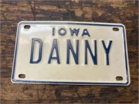 Vintage Danny Bicycle plate