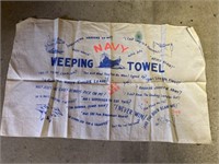 Navy Weeping towel