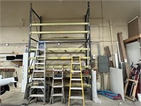 SECTION PALLET RACKING - 2- 14' UPRIGHTS / 14- 8'