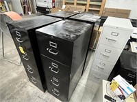 METAL FILE CABINETS WITH 4 DRAWERS