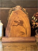 John Bundy Indiana Catalpa Slice Heron Engraving