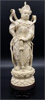 Antique Chinese Hand Carved Warrior Figure