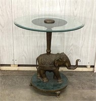 25x24" Elephant End Table