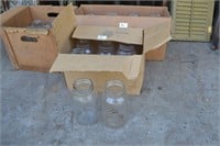 Box of Vintage Kerr Mason Jars Quart