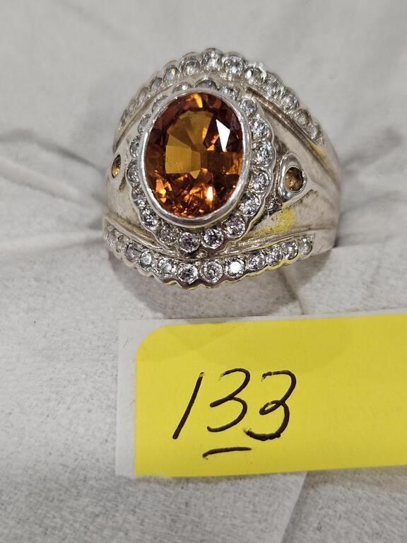 Auction 39 Rings - Sterling & Garnet
