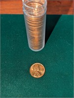 1960-P roll of Uncirculated pennies