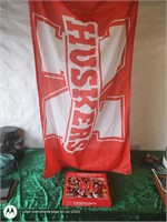 College vault Nebraska football+ flag