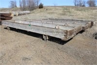 5 - 4'x20 Bridge Plank Wood Feed Bunks