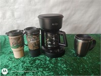 Cabela's coffee tumblers Mr.Coffee brewer pot plus