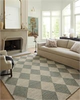 Loloi Francis French Country Beige Wool Diamond Pa