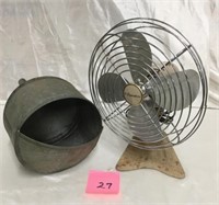 Vintage Signature Fan and Galvanized Funnel