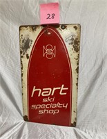 Hart Ski Specialty Shop Double-Sided Metal Sign