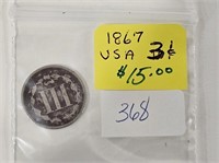 1867 - 3 CENTS - USA