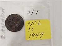 1947 - ONE CENT - NFL
