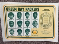 5 VTG 1976 Green bay Packers Laminated Placemat