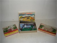 (3) Plasticville U.S.A. Model Villages - Two-Story