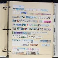 Worldwide Stamps on Stockpages in binder, mostly s