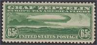 US Stamps #C13 Mint LH well centered 65 cent Zeppe