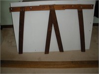 Wood Quilt Frame - 4pc - poles 96 inches/horses -