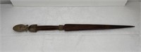 Vintage African Tribal Figural Ebony Wood Sword