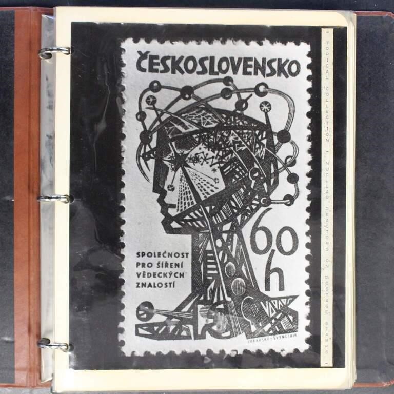 Worldwide Nuclear Power Stamps on reactor scematic