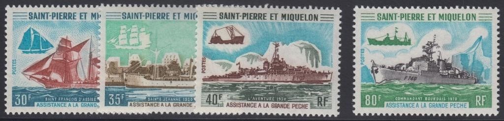 St. Pierre & Miquelon Stamps #408-411 Mint NH, bri