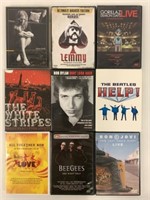 9 Music DVDs Mixed Genre