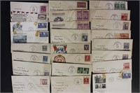 US Stamps First Day & other Covers, mostly 1940s,