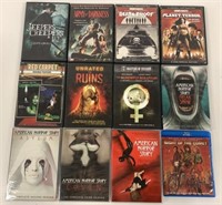 12 Horror DVDs & Blu-Ray Movies