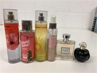 Body Sprays & Perfumes Lot