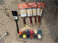 Lot of Paintbrushes and Paint