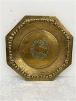 Antique Middle Eastern Reticulated Brass Tea Tray