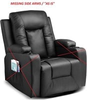 COMHOMA Recliner Rocker with Heated Massage