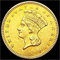 1861 Rare Gold Dollar CLOSELY UNCIRCULATED