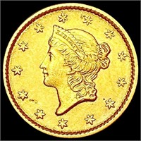 1852 Rare Gold Dollar CHOICE AU