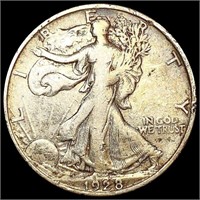 1928-S Walking Liberty Half Dollar NEARLY
