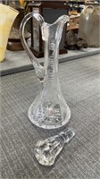 Beautiful Clear Glass Flower Design 11" (inch)